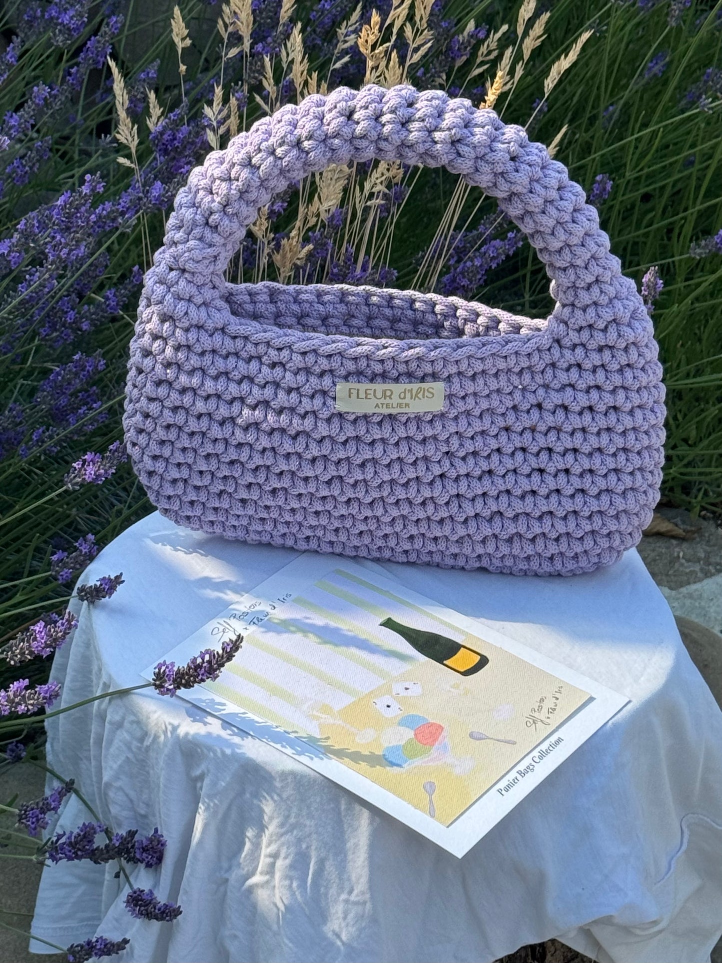 BERRY/LILAC PANIER BAG