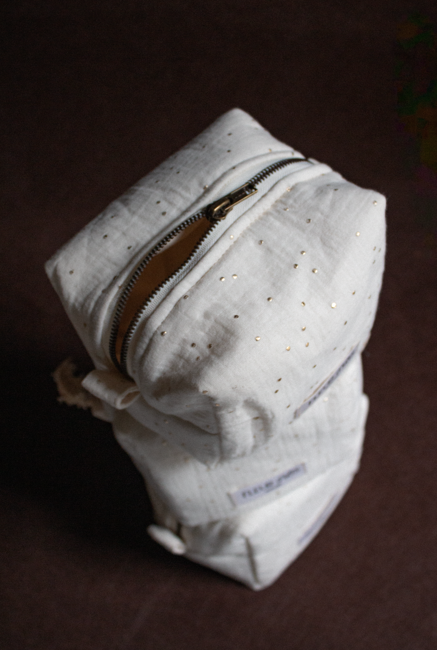 snowflake makeup bag