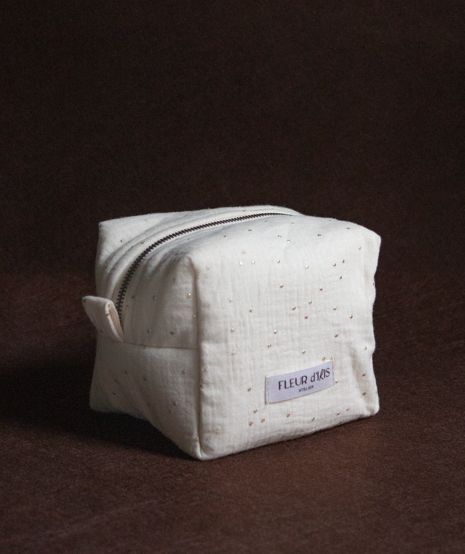 snowflake makeup bag