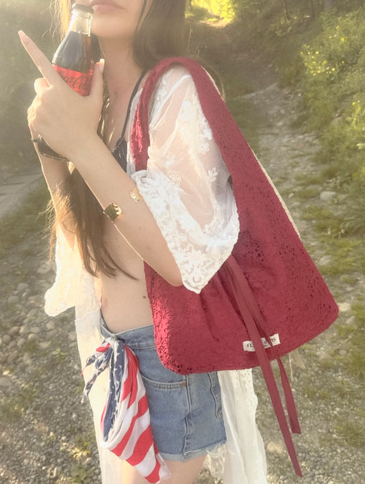 Cherry Lace Bag