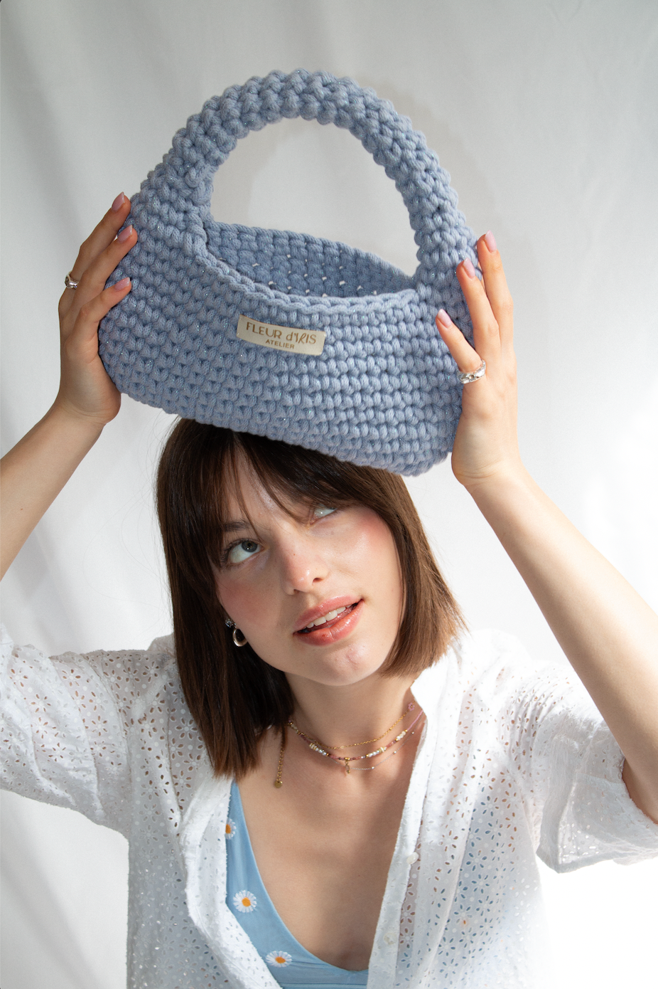 BERRY/LILAC PANIER BAG